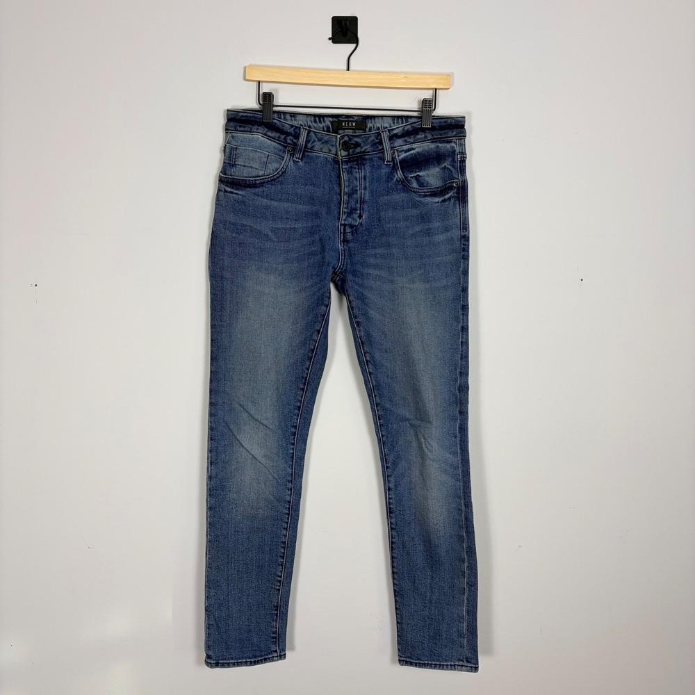 NEUW Mens Iggy Skinny Jeans Nieuwlandstraat Button Fly Denim Pants Size 32 x 32